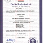ASFALT Fabrika Uretim Kontrolu Uygunluk Belgesi Sistem 2 Plus